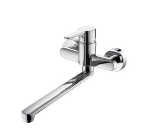 Wholesale 291mm Length Wall Mount Kitchen Sink Faucet Zinc Lever Kitchen Swivel Tap from china suppliers