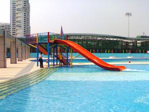 Wholesale Fun Kids' Water Slides Fiberglass Pool Slide For Outdoor Water Park Equipment from china suppliers