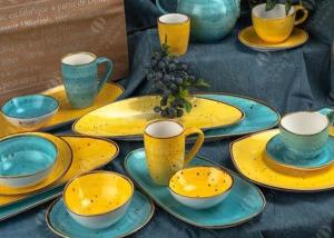 Wholesale SGS Porcelain Vintage Color Dinnerware Set For Banquet Halls from china suppliers