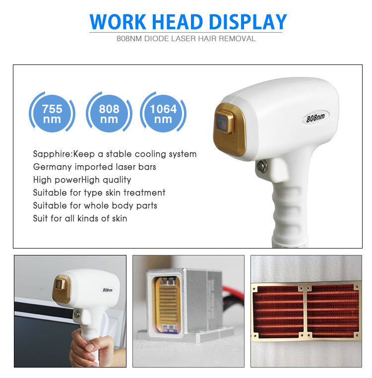 Skin Rejuvenation Diode Machine 808 Laser Full Body Laser Hair Removal Machine