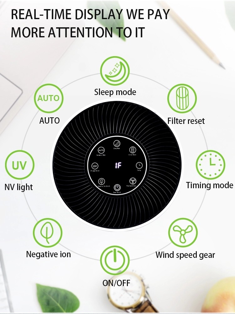 EMC PP Pre Filter 15w 3million Anion HEPA Air Purifier