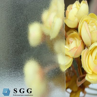 5mm frosted clear pattern glass with competitive price