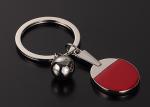 Simple / Stylish Table Tennis Equipment , Table Tennis Keyring Zinc Alloy With