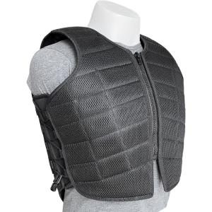 Wholesale Logo Accepted Certified Black Vest for Outdoor Horse Riding and Equestrian Activities from china suppliers
