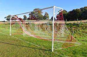 Wholesale Polyethylene Striped Soccer Net Knotted Square 120mm Mesh from china suppliers