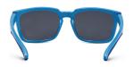 Black Dark Lightweight Flexible Eyeglass Frames Light Blue Plastic Size 52 16