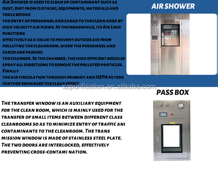Cleanliness Biological Modular Cleanroom HVAC System Laboratory Clean Room