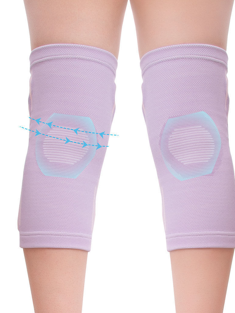 Sports Knee Guards Basketball Pressure Running Cycling Silicone Summer Thin Knitted Breathable Silicone Spring Knee Guar