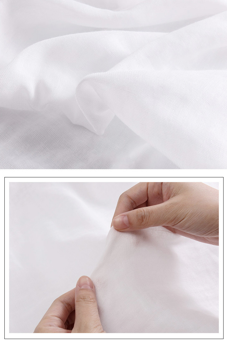 Multilayer Lightweight Cotton Gauze Fabrics Without Fluorescent Agent 250gsm