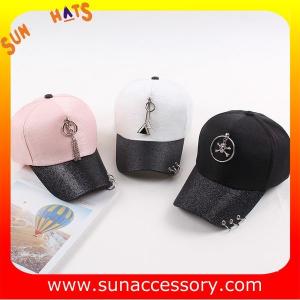 Wholesale QF17041 trendy fashion girls baseball cap, OEM and ODM cap factory wholesale from china suppliers