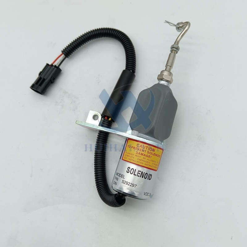 4942879 Solenoid Valve shutoff Switch for Excavator 6CT Stop Solenoid Valve