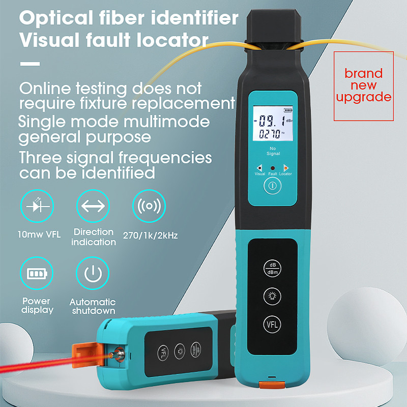 800~1700nm Optical Fiber Identifier Fiber Visual Fault Locator 270Hz/1kHz/2kHz