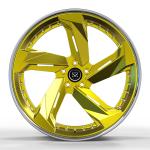 Gold Brush 2-PC Forged Aluminum Rims 5x112 Staggered 20 21 inches For Mercedes