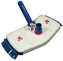 Plastic Cleaning Pool Vacuum Brush Head Retagular Shape With Bumper Side Brush