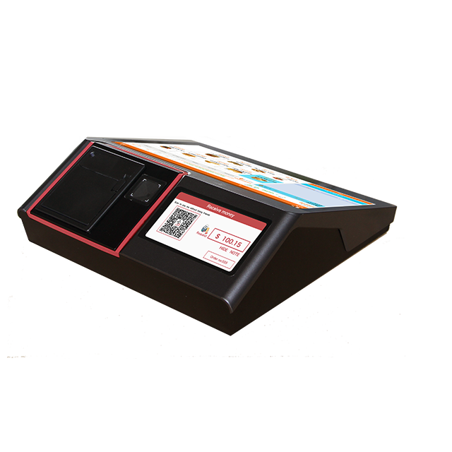 11.6/12.5 inch Android POS Device With Receipt Printer And LED-8/VFD/5"HD 2nd Display