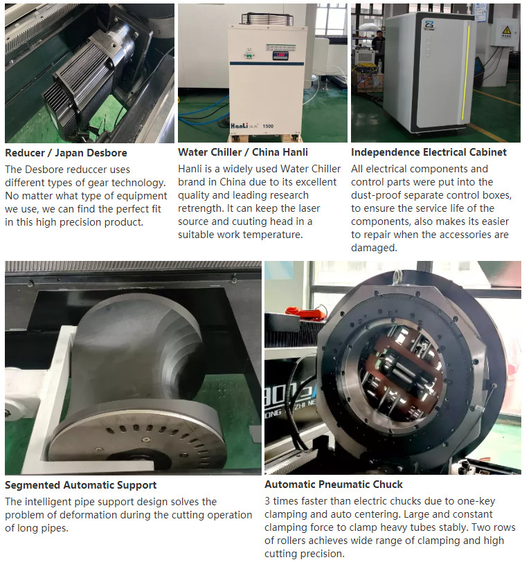 90M/Min Fiber Laser Cutting Machine 1kw-30kw For Round Metal Pipe Sheet Cutting