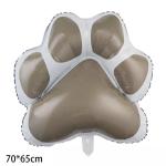 Wholesal New Big dog paw balloon cute dog cartoon aluminum foil balloon dog bone