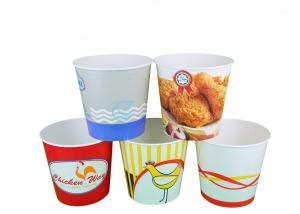 Wholesale Fast Food Custom Popcorn Bucket Full Colour Print With Logo Custom from china suppliers