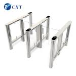 Office Building Waterproof Waist Height Turnstile Glass Swing Turnstile114a
