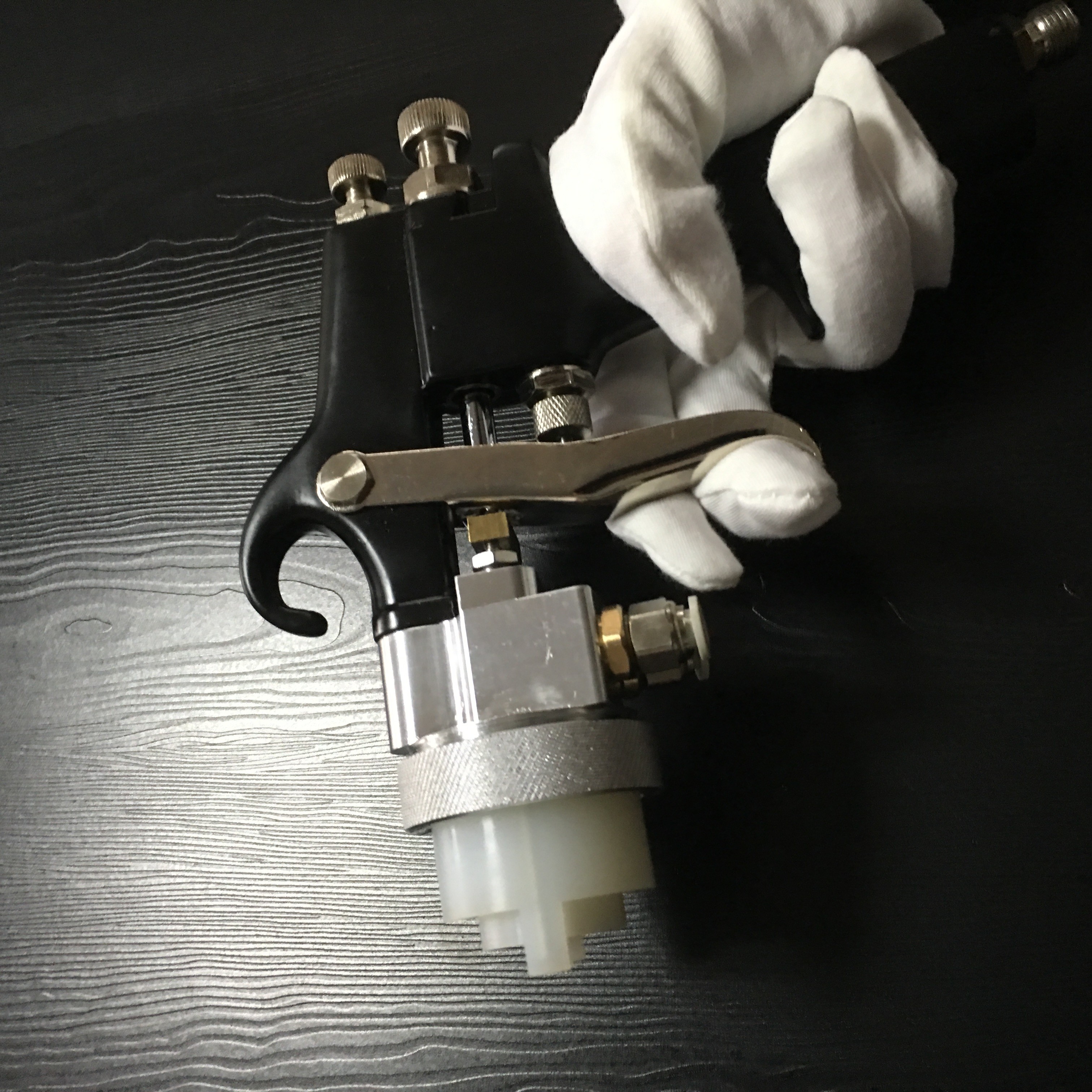 CE Approved 20cmx 20cmx5cm Two Heads SS Car Paint Spray Gun