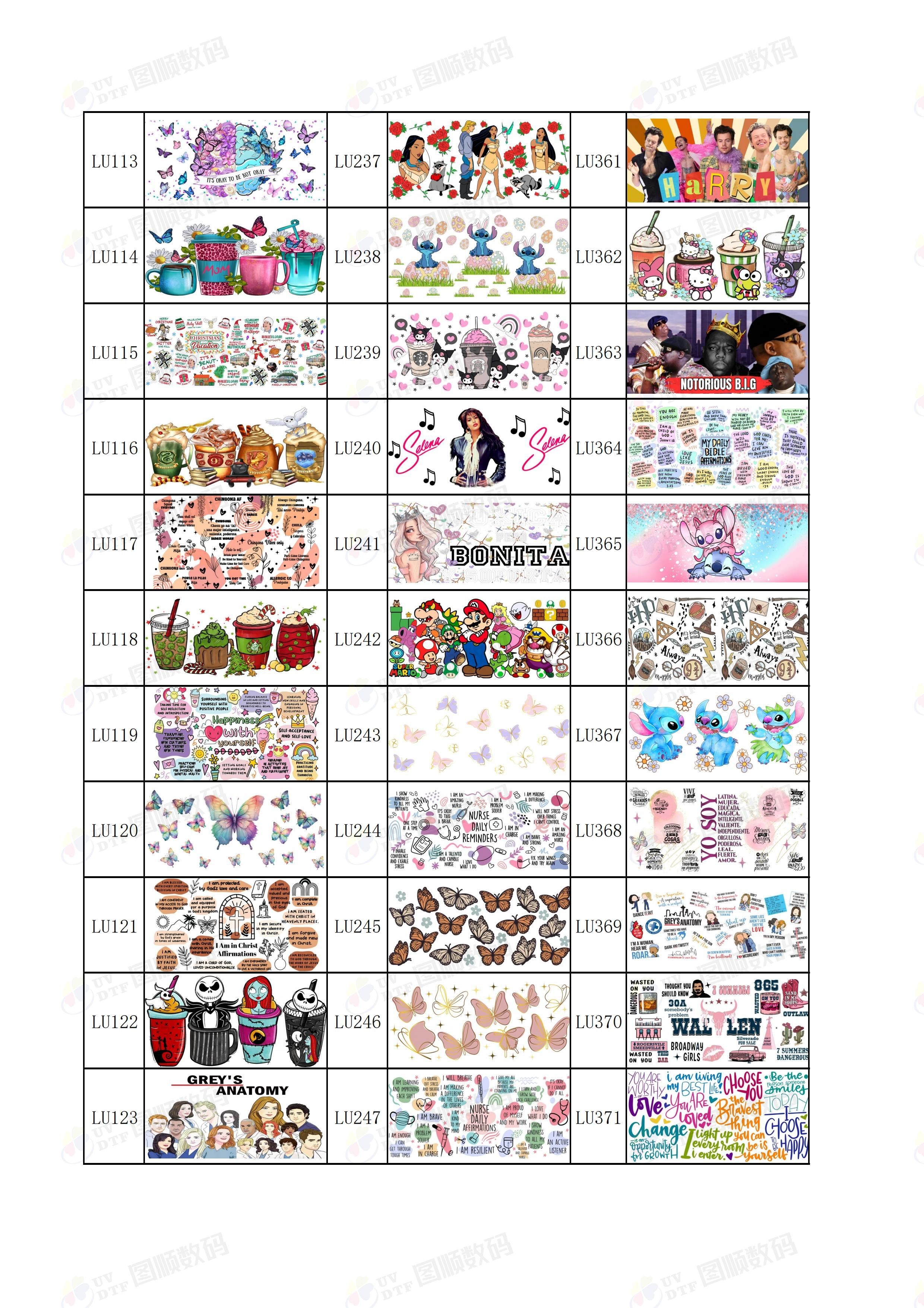 0.1mm Removable Printable UV DTF Cup Transfer Paper For Glass