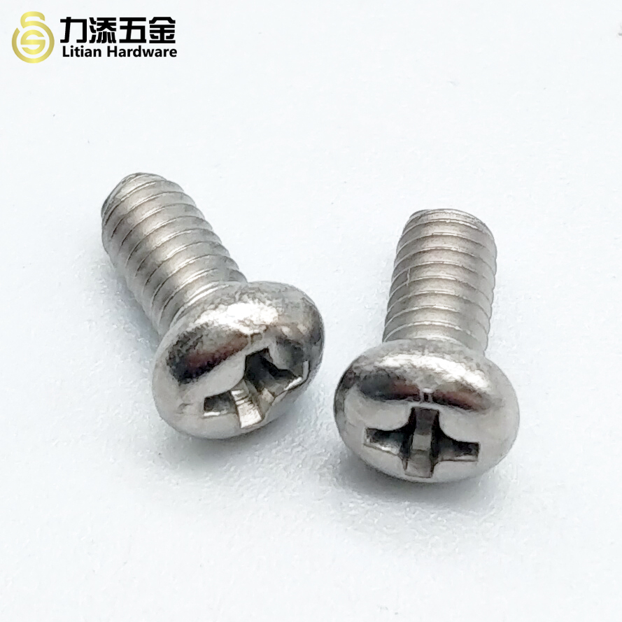 Stainless steel 304 stainless steel round head screw pan head cross machine tooth screws