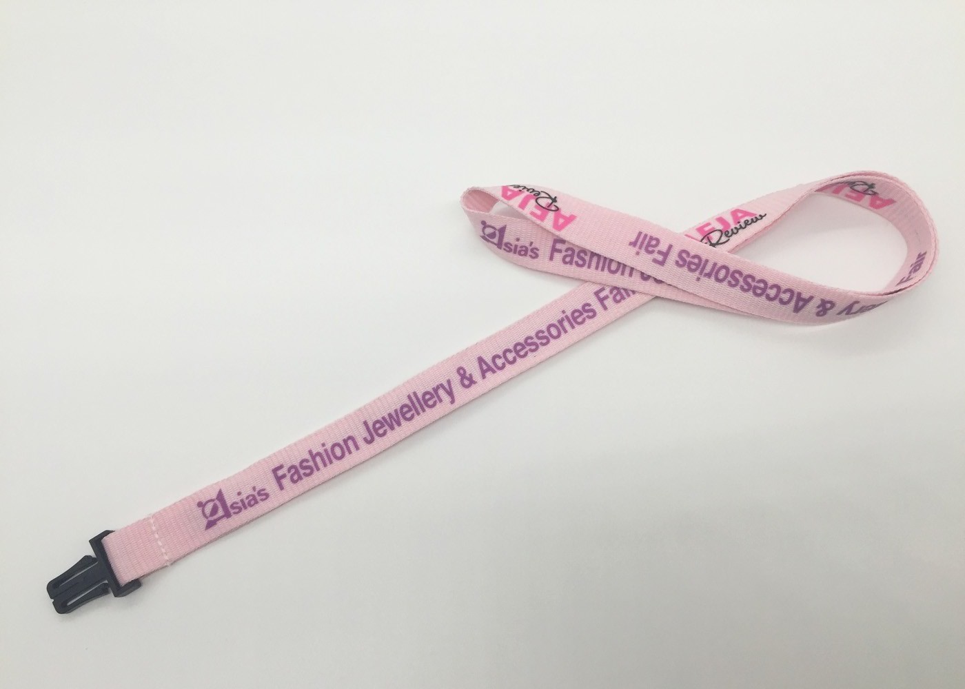 Stylish blue color customized silk-screened lanyards with high quality
