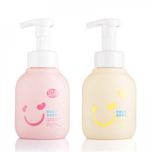 China Plastic Soft Touch Finish Foaming Facial Cleanser Bottle 300ML For Kids on sale