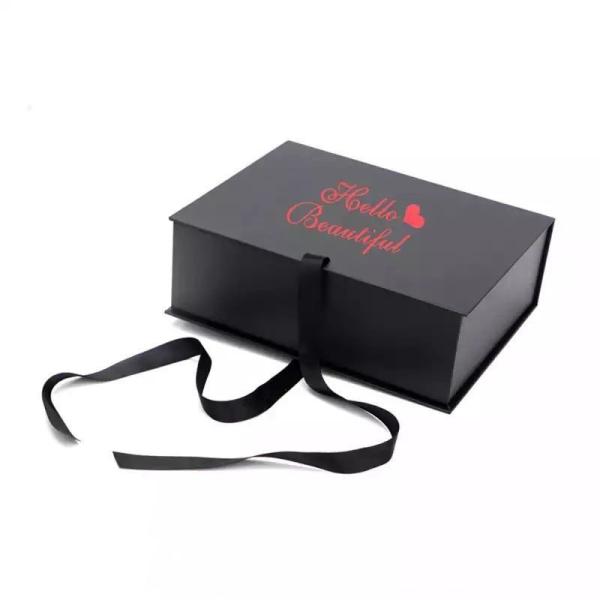 Customized Folding Gift Box Magnet Packaging Box For Human Hair Extension Wig