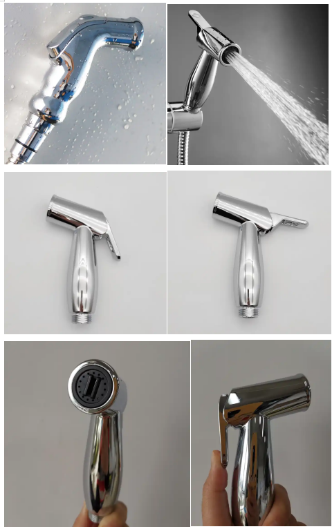 Light Grey Portable Bathroom Toilet Bidet Hand Cleaning Sprayer For Thorough Cleaning