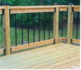 Nonstandard Steel Deck Railing Fence Bracket Post Joint Connector for Wood Construction