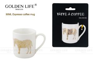 Wholesale Durable Personalized Coffee Mugs Porcelain Cappuccino Espresso 90mL Capacity from china suppliers