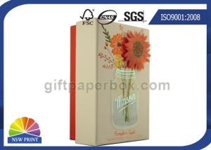 Wholesale Flower Decorated Luxury Rigid Gift Box / Cardboard Gift Box For Soap Packaging from china suppliers