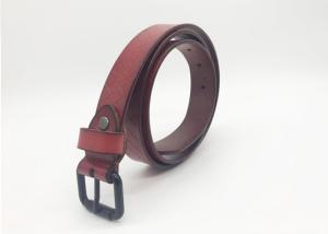 Wholesale Embossed Pattern 32mm Cowhide Womens Wide Leather Belts from china suppliers