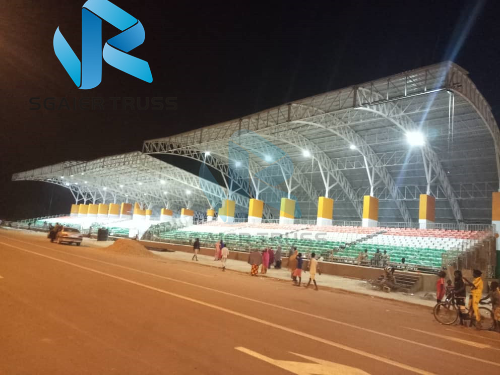 Movable Anti Uv Steel Grandstand 240mm Plastic Bleacher Seats Custom Length