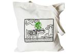 Washable Hand Cotton Canvas Shopping Bags Cotton Fabric Silk Screen Printing