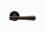 Interior Euro Black Polished Brass Door Handles 67mm For Wooden Door