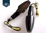 Black BM1290 Plastic Motorcycle Turn Signal Lights For Honda / Yamaha / KTM