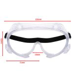 Clear Medical Protective Goggles FDA Approved PVC Nose Bridge Strap 80g