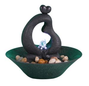Wholesale 8'' Happy Family Antique Copper Color Indoor Table Water Fountains from china suppliers