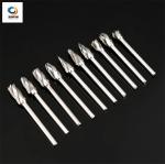 Sharp Flute Cylindrical Carbide Burr , Wear Resistance Tungsten Carbide Rotary