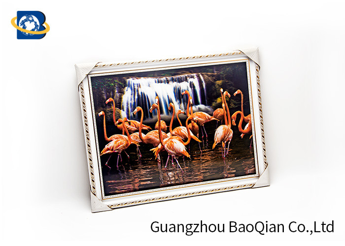 Pet Material Custom Lenticular Printing , Birds 3D Pictures Of Animals 0.6MM Thickness