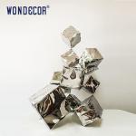 Indoor Modern Art Metal Abstract Mirror Polished Geometric Stainless Steel