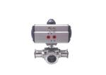 Welded Connection SS304 Pneumatic Actuated Ball Valve