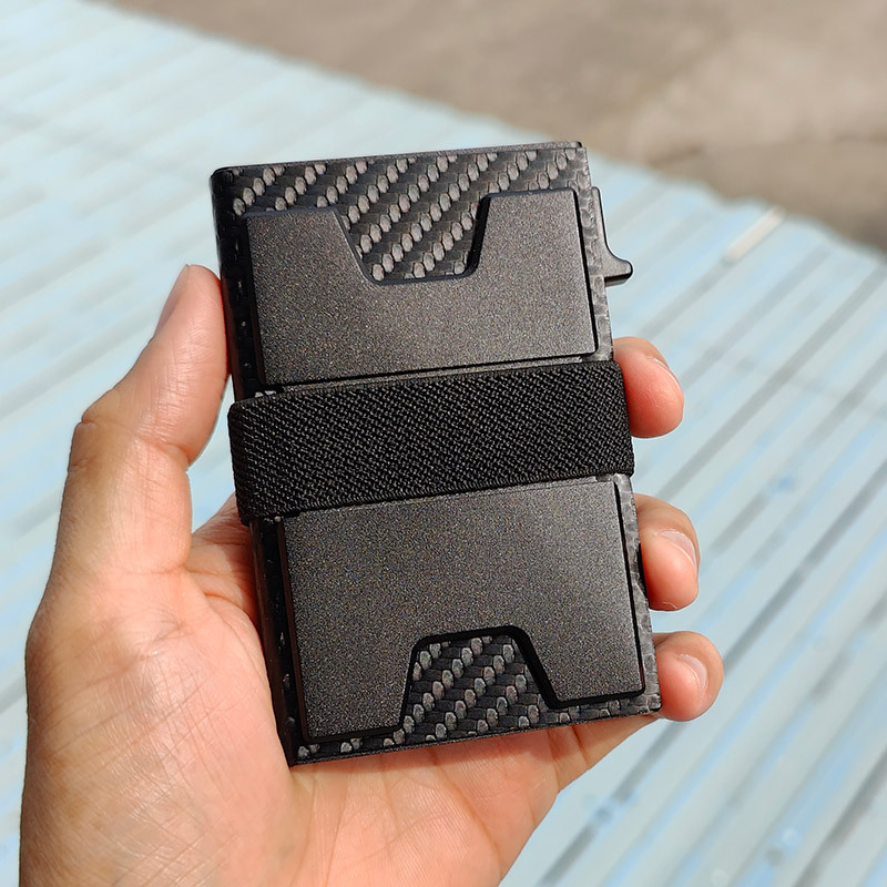 Custom Logo Avaliable Minimalist Business Credit Card Holder with Metal Construction