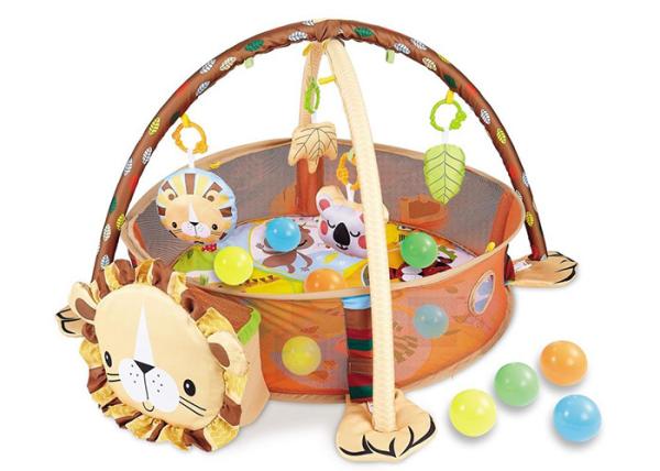 Portable Baby Gym Playmat Children's Play Toys W / Balls Protective Fence 30