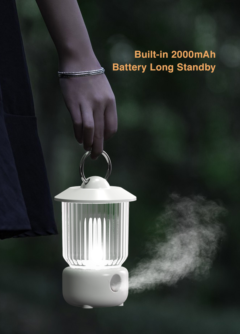 HOMEFISH Tabletop Battery Operated USB Air Humidifier 260ml