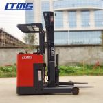 2000kg Electric Reach Stacker Forklift , Double Reach Forklift Trucks Seated