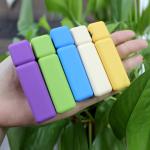 Private Label 6ml Rubber Plastic Empty Lip Gloss Tubes Square 76*20mm