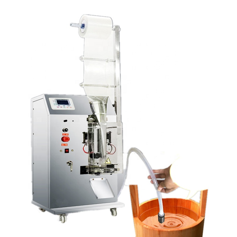 3 Side Seal Small Vertical Packaging Machine , Automatic Sauce Pouch Packing Machine